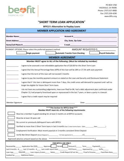 payday alternative loan application form